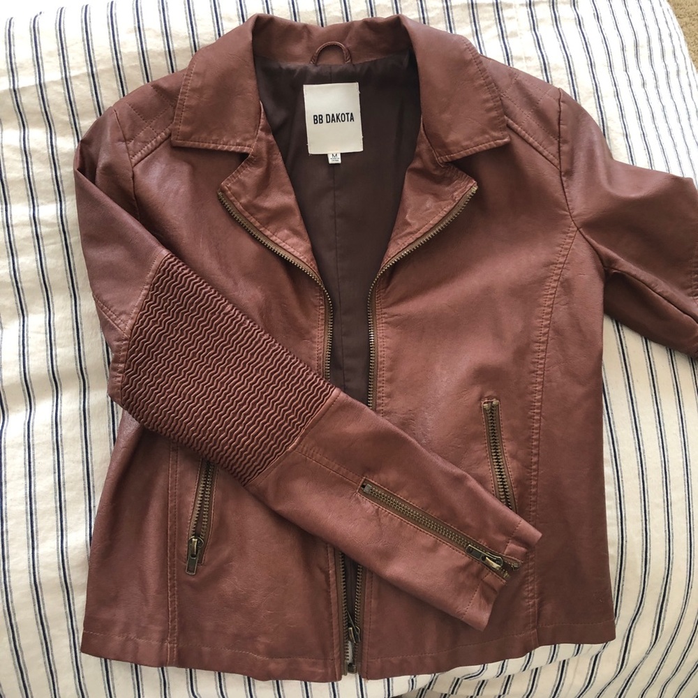 Faux leather bomber jacket by BBDakota